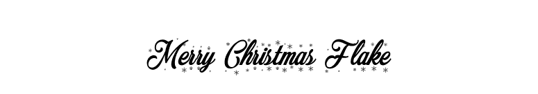 Merry Christmas Flake font preview