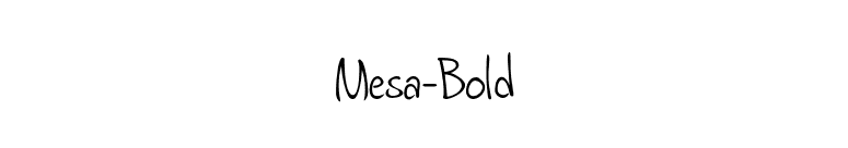 Mesa-Bold font preview