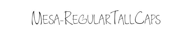 Mesa-RegularTallCaps font preview