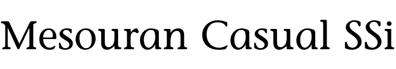 Mesouran Casual SSi font preview