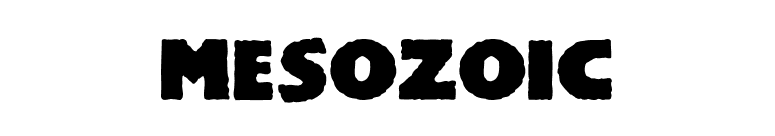 Mesozoic font preview