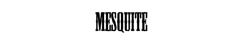 Mesquite font preview