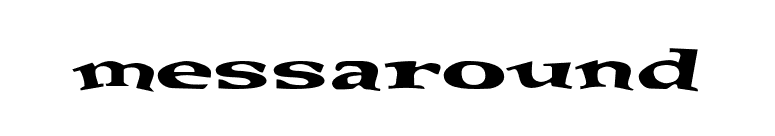 Messaround font preview