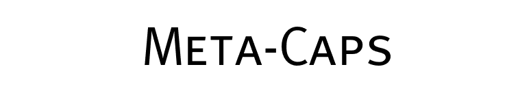 Meta-Caps font preview