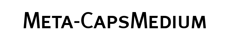 Meta-CapsMedium font preview