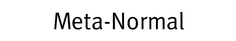 Meta-Normal font preview