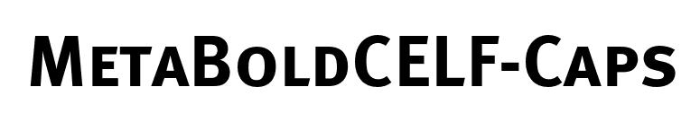 MetaBoldCELF-Caps font preview