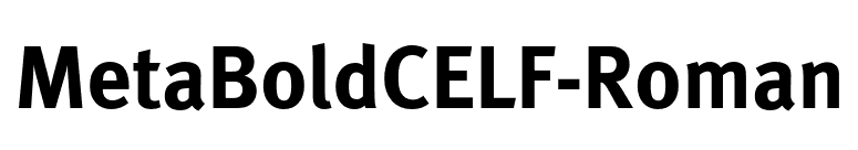 MetaBoldCELF-Roman font preview
