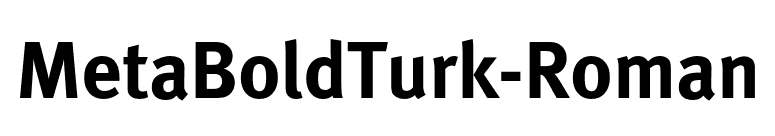 MetaBoldTurk-Roman font preview
