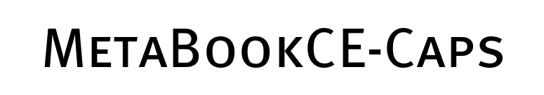 MetaBookCE-Caps font preview