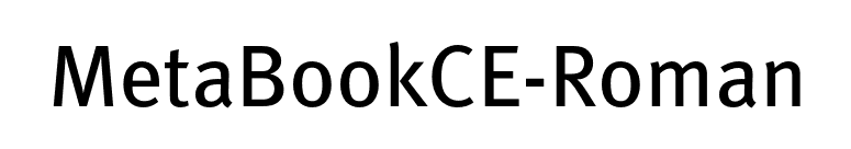 MetaBookCE-Roman font preview