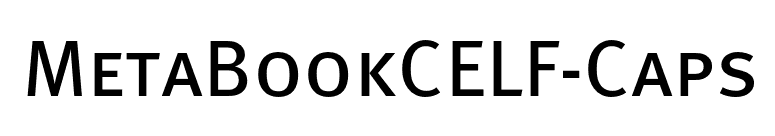MetaBookCELF-Caps font preview
