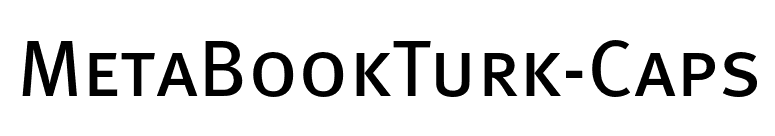 MetaBookTurk-Caps font preview