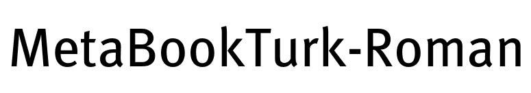 MetaBookTurk-Roman font preview