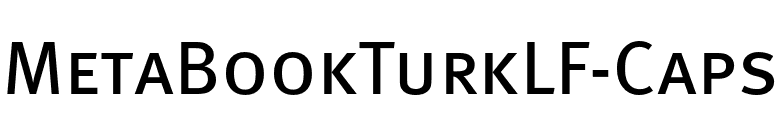 MetaBookTurkLF-Caps font preview