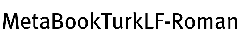MetaBookTurkLF-Roman font preview