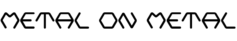 Metal On Metal font preview