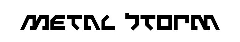 Metal Storm font preview