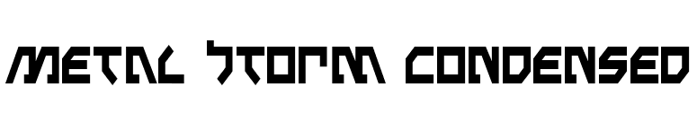 Metal Storm Condensed font preview