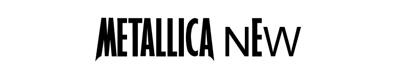 MetallicA NEW font preview