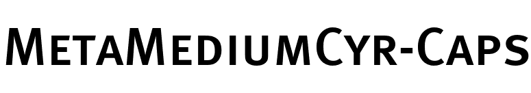MetaMediumCyr-Caps font preview