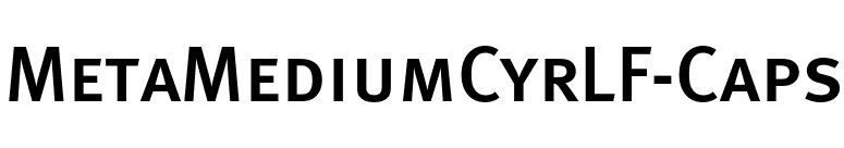 MetaMediumCyrLF-Caps font preview