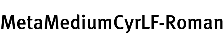 MetaMediumCyrLF-Roman font preview