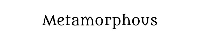 Metamorphous font preview