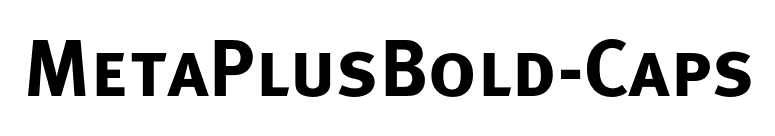 MetaPlusBold-Caps font preview
