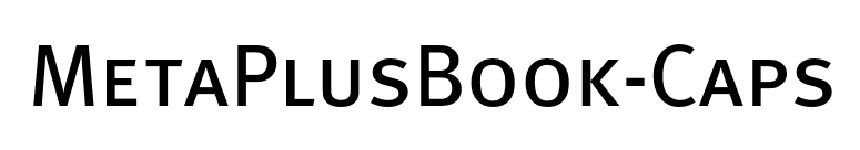 MetaPlusBook-Caps font preview