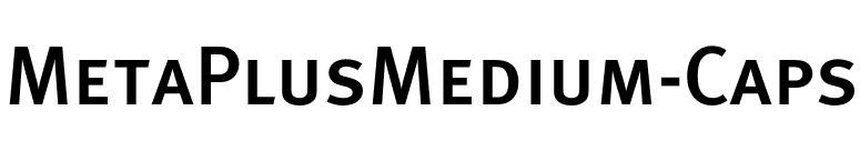 MetaPlusMedium-Caps font preview