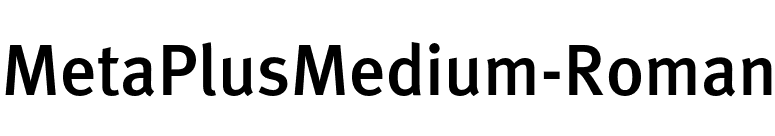 MetaPlusMedium-Roman font preview