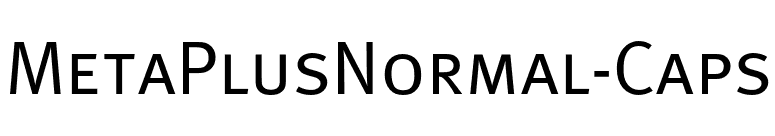 MetaPlusNormal-Caps font preview