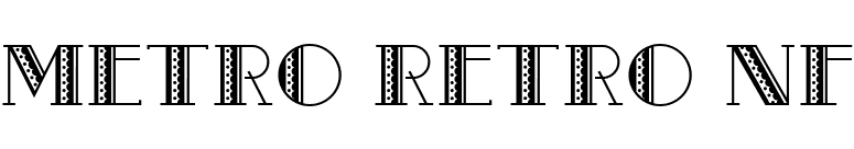 Metro Retro NF font preview