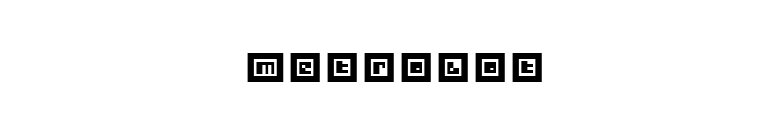 Metrobot font preview