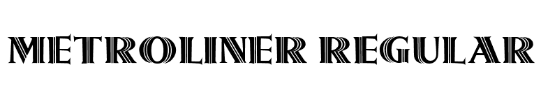 Metroliner Regular font preview
