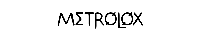 Metrolox font preview