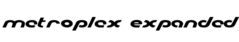 Metroplex Expanded font preview