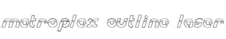 Metroplex Outline Laser font preview