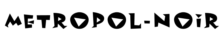 Metropol-Noir font preview