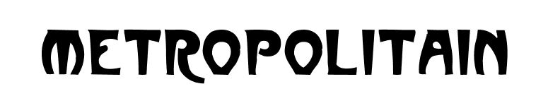 Metropolitain font preview