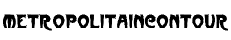 MetropolitainContour font preview