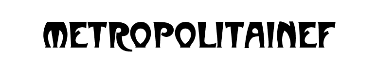 MetropolitainEF font preview