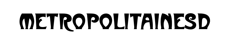 MetropolitainesD font preview
