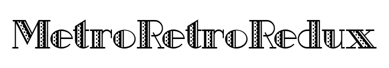 MetroRetroRedux font preview