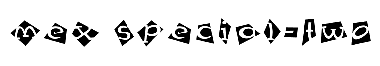 Mex Special-Two font preview