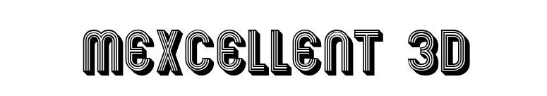 Mexcellent 3D font preview