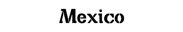 Mexico font preview