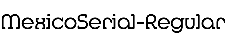 MexicoSerial-Regular font preview