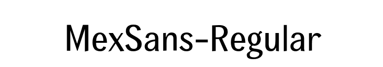 MexSans-Regular font preview